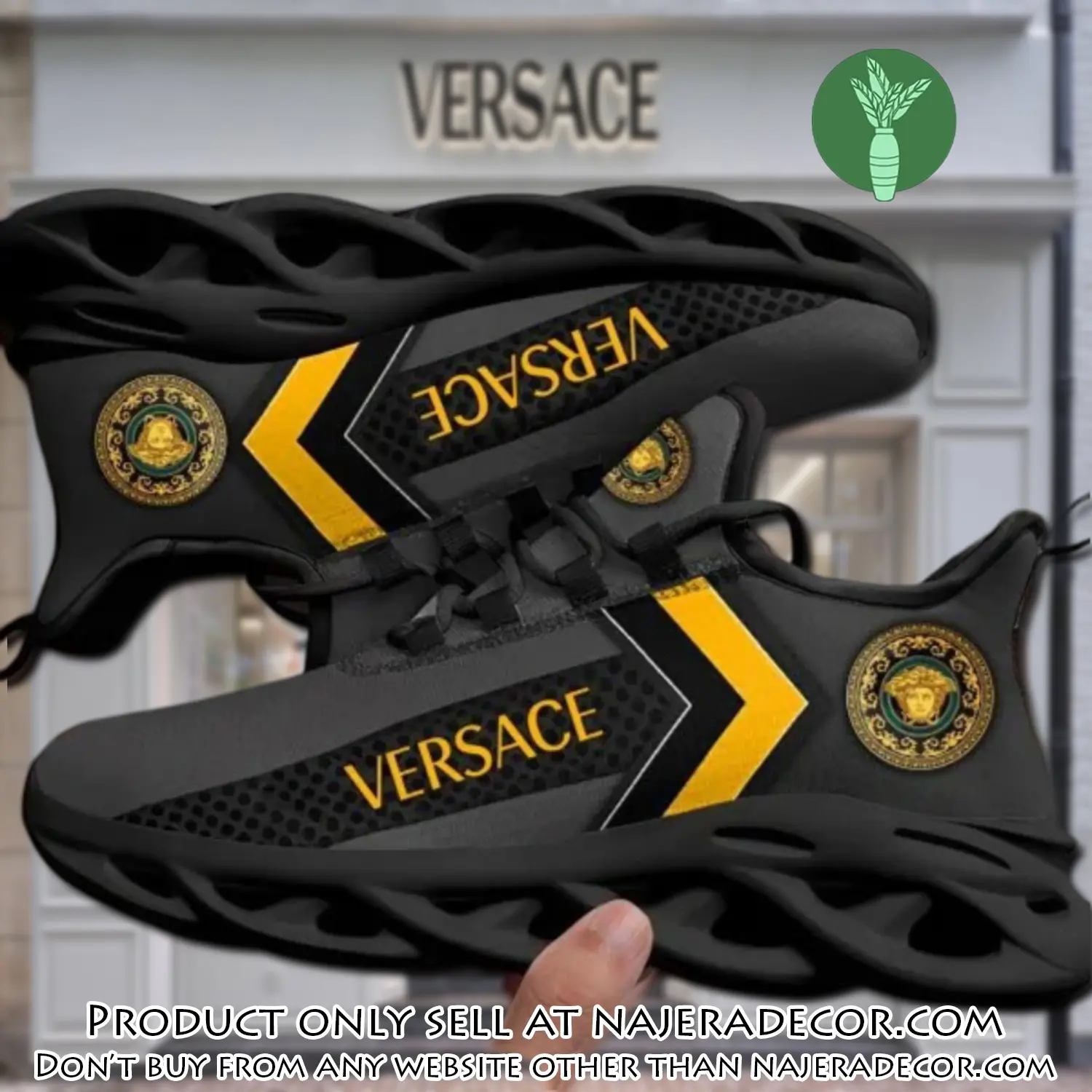 Versace black premium max soul shoes luxury brand gifts for men women njr2655242